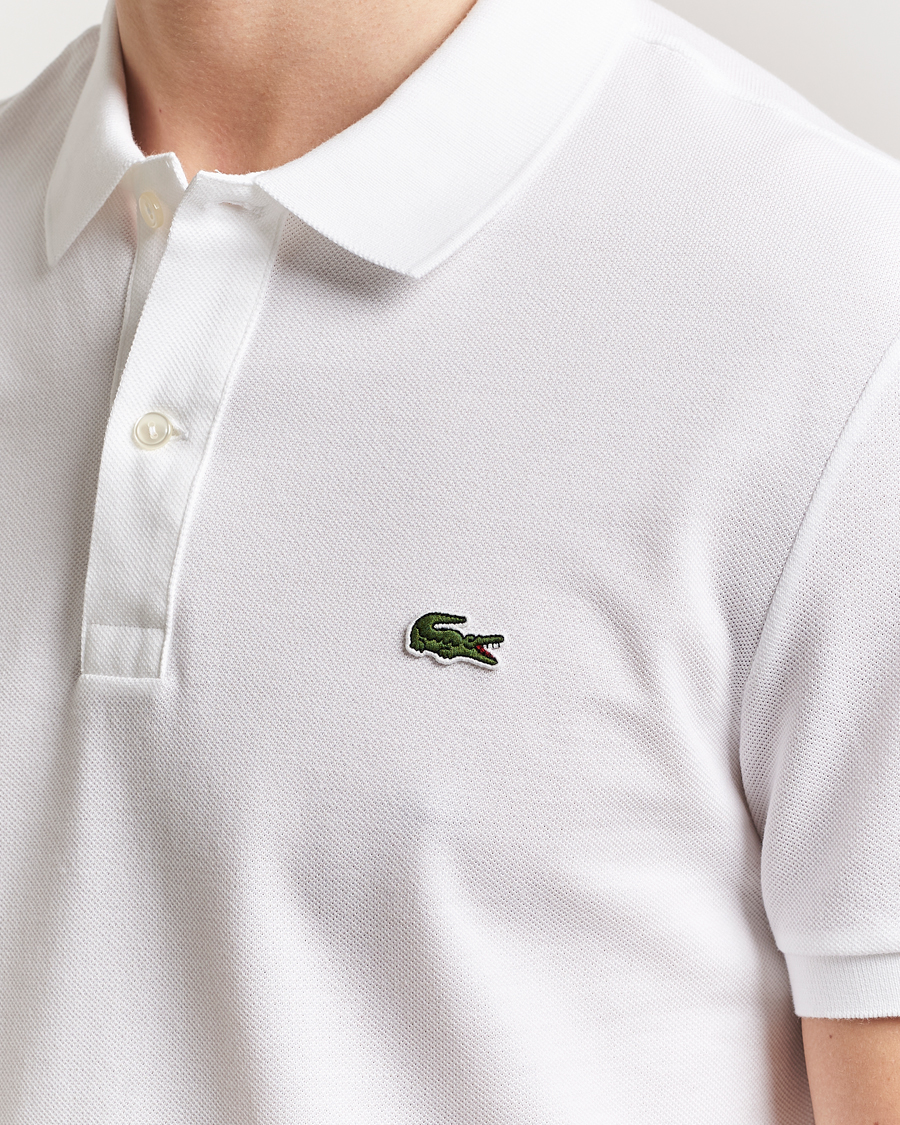 Hombres | Polos | Lacoste | Slim Fit Polo Piké White