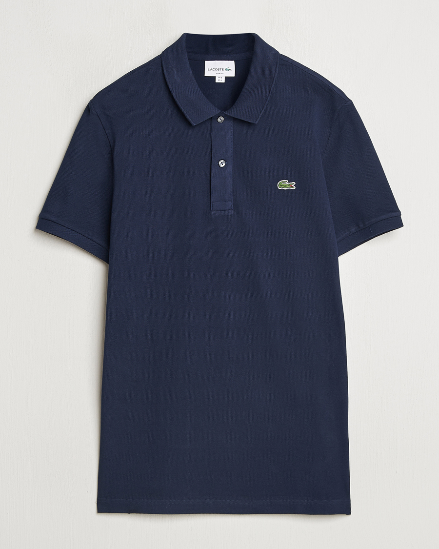 Hombres | Polos | Lacoste | Slim Fit Polo Piké Navy Blue