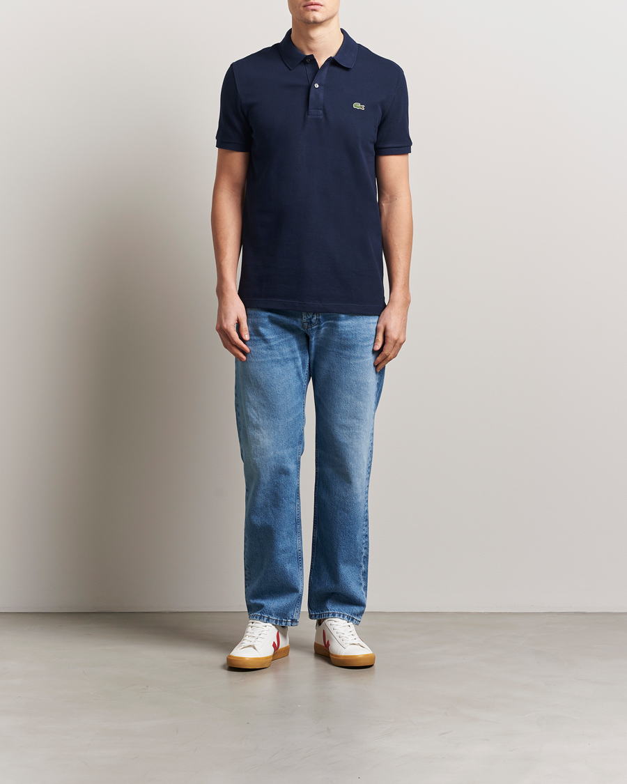 Hombres | Polos | Lacoste | Slim Fit Polo Piké Navy Blue