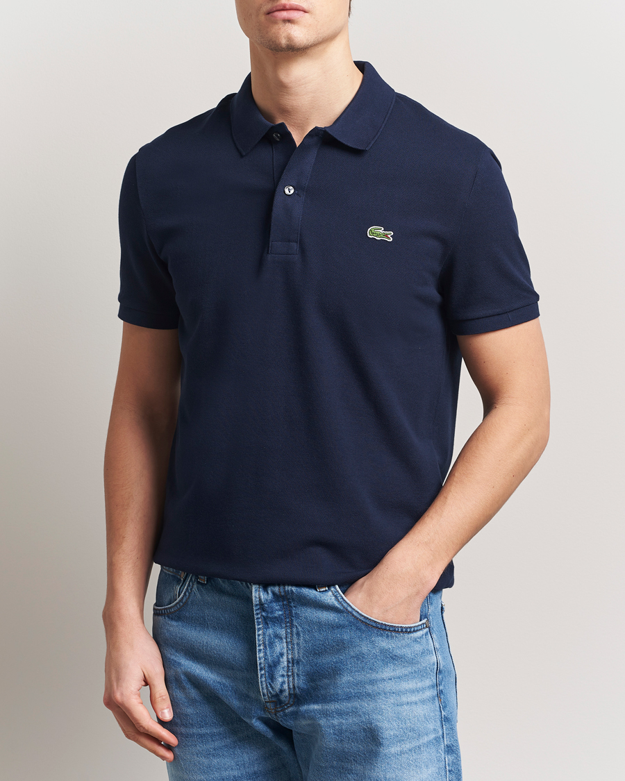 Hombres | Polos | Lacoste | Slim Fit Polo Piké Navy Blue