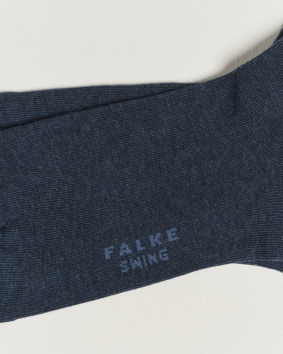 Hombres | Calcetines diarios | Falke | Swing 2-Pack Socks Blue Melange