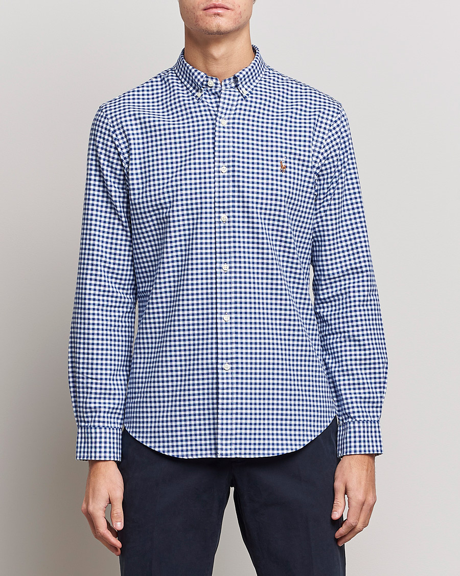 Hombres | Camisas oxford | Polo Ralph Lauren | Slim Fit Shirt Oxford Blue/White Gingham