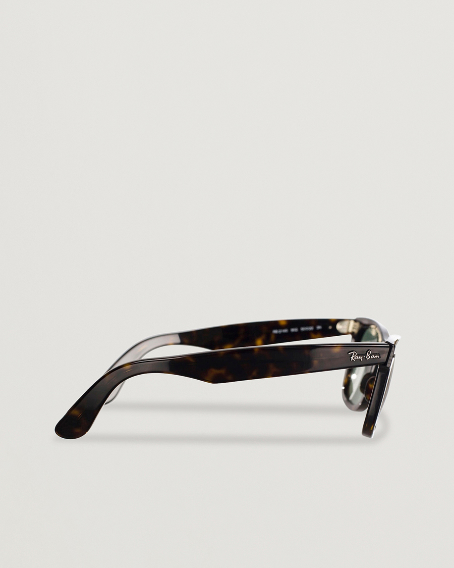 Hombres | Gafas de sol | Ray-Ban | Original Wayfarer Sunglasses Tortoise/Crystal Green