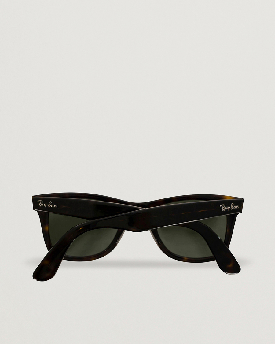 Hombres | Gafas de sol | Ray-Ban | Original Wayfarer Sunglasses Tortoise/Crystal Green