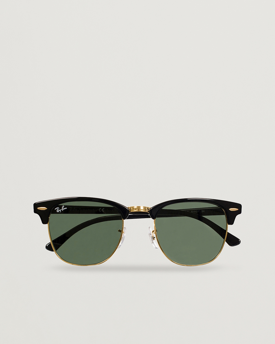 Hombres | Gafas de sol | Ray-Ban | Clubmaster Sunglasses Ebony/Crystal Green