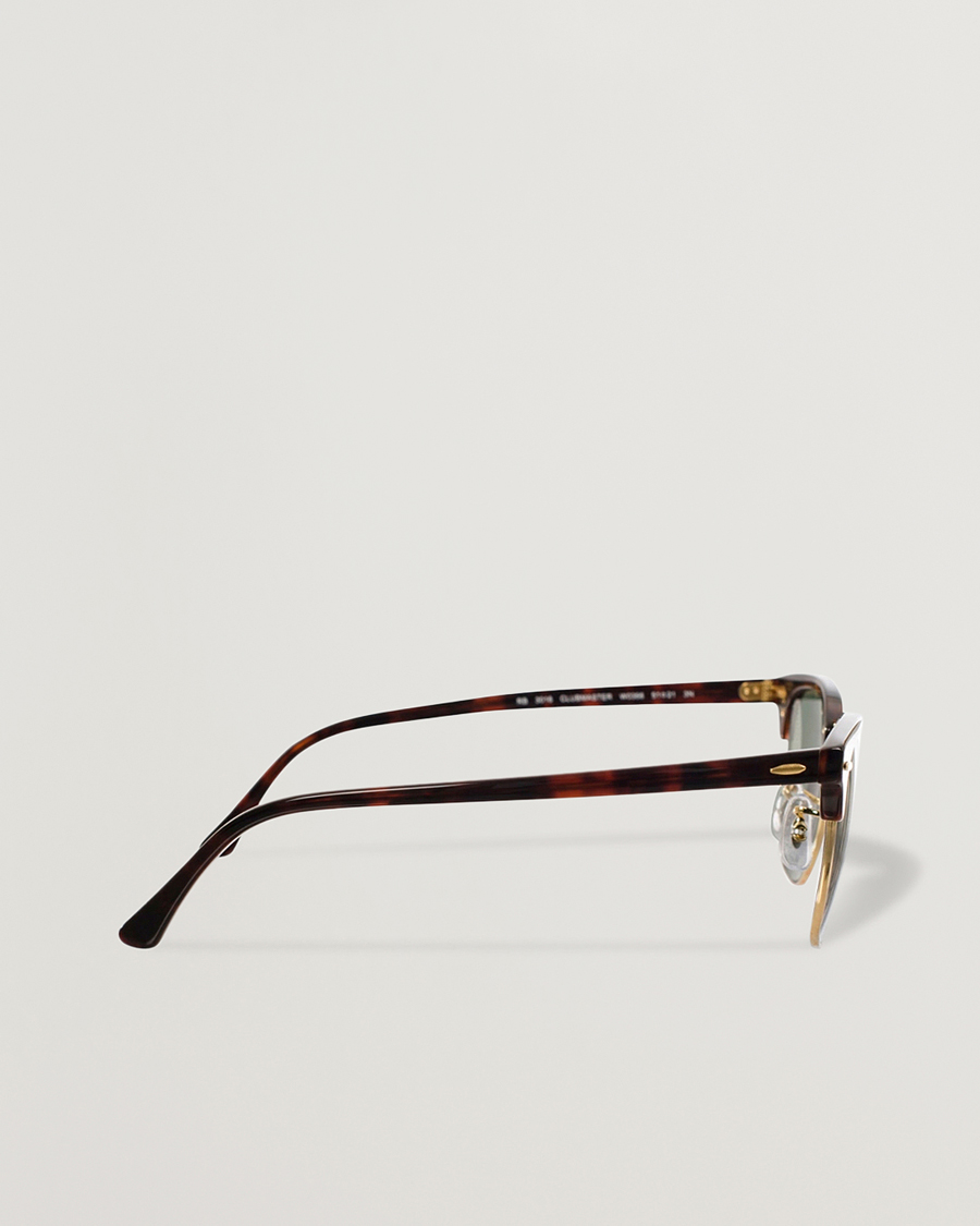 Hombres | Gafas de sol | Ray-Ban | Clubmaster Sunglasses Mock Tortoise/Crystal Green