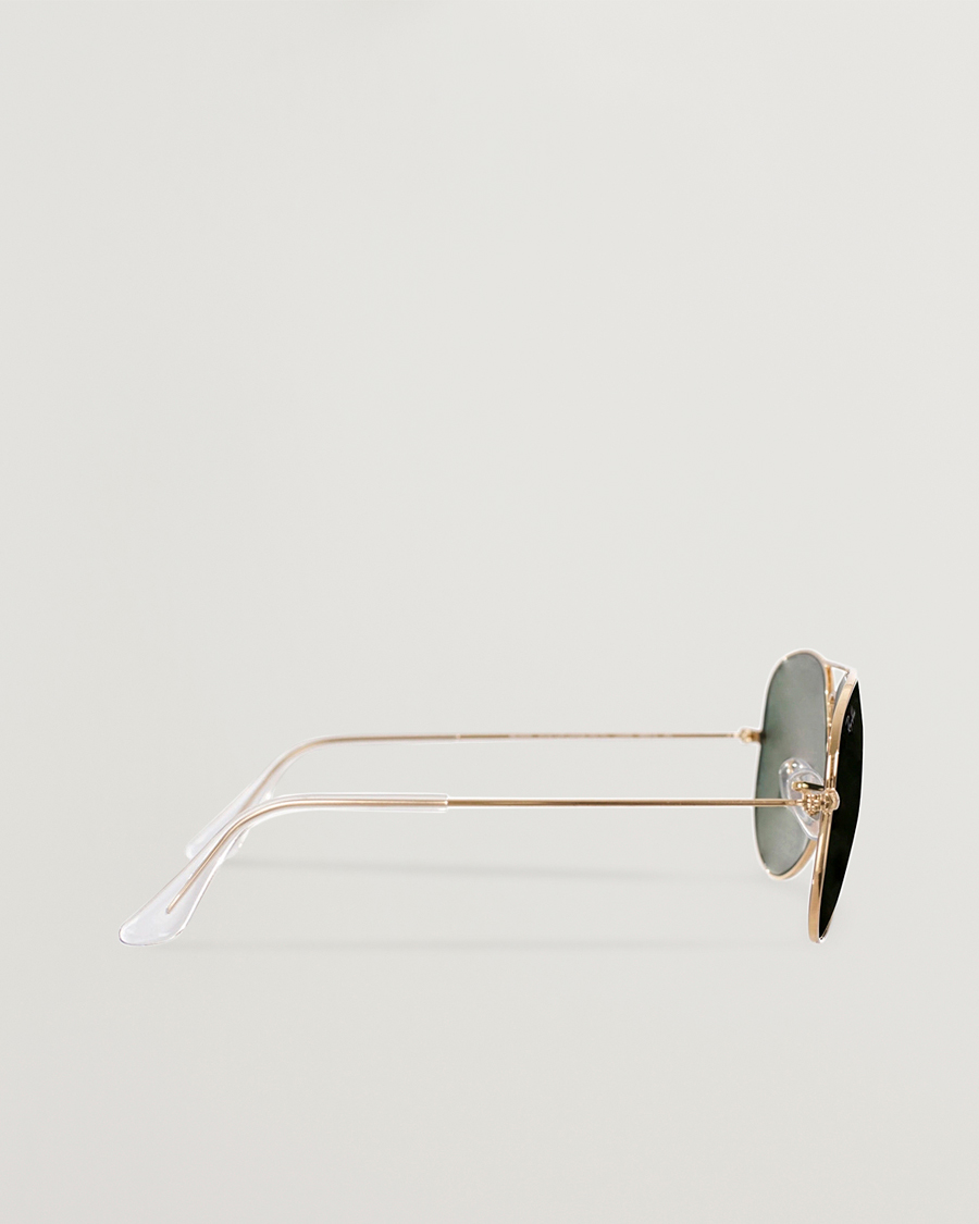 Hombres | Gafas de sol | Ray-Ban | 0RB3025 Aviator Large Metal Sunglasses Arista/Grey Green