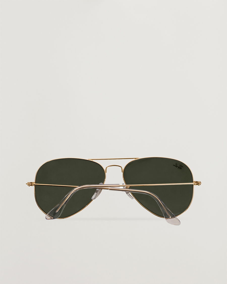 Hombres | Gafas de sol | Ray-Ban | 0RB3025 Aviator Large Metal Sunglasses Arista/Grey Green