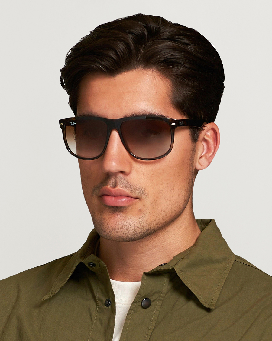 Hombres | Gafas de sol D-frame | Ray-Ban | RB4147 Sunglasses Light Havana/Crystal Brown Gradient