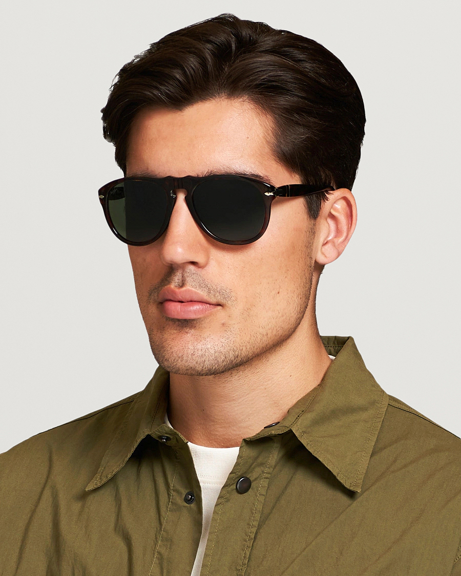 Hombres | Gafas de sol D-frame | Persol | 0PO0649 Sunglasses Havana/Crystal Green