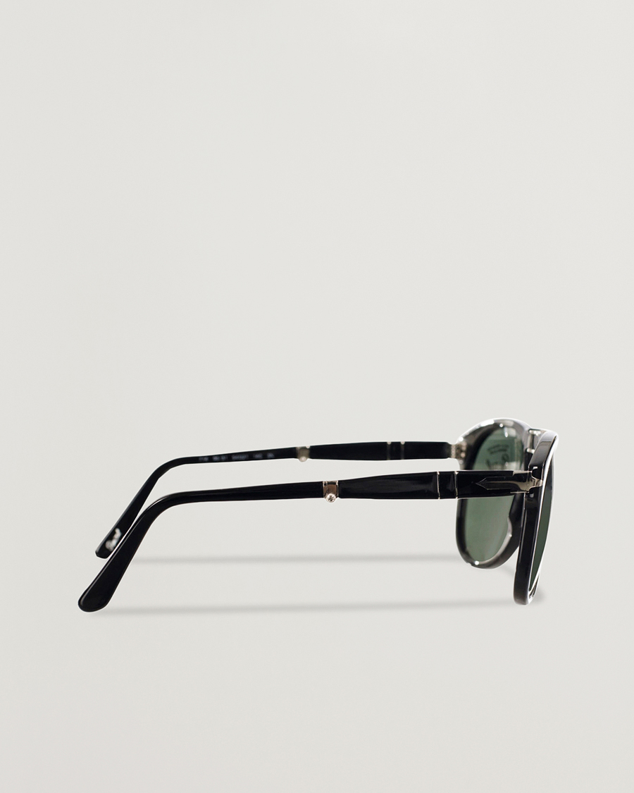 Hombres | Gafas de sol | Persol | 0PO0714 Folding Sunglasses Black/Crystal Green