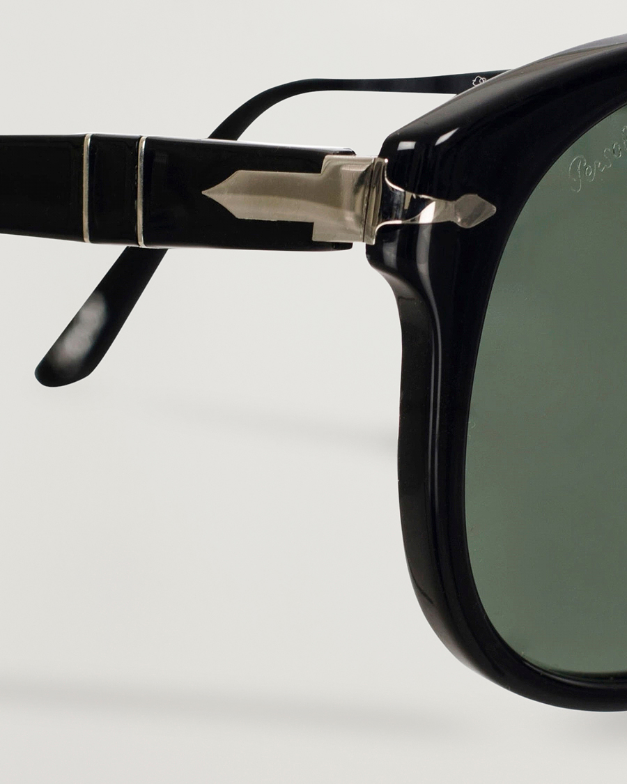 Hombres | Gafas de sol | Persol | 0PO0714 Folding Sunglasses Black/Crystal Green