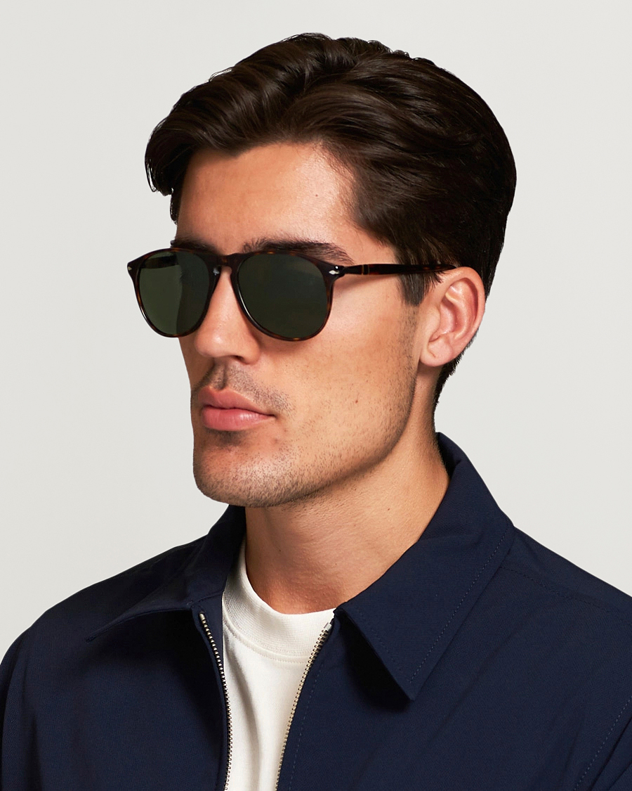 Hombres | Gafas de sol D-frame | Persol | 0PO9649S Sunglasses Havana/Crystal Green