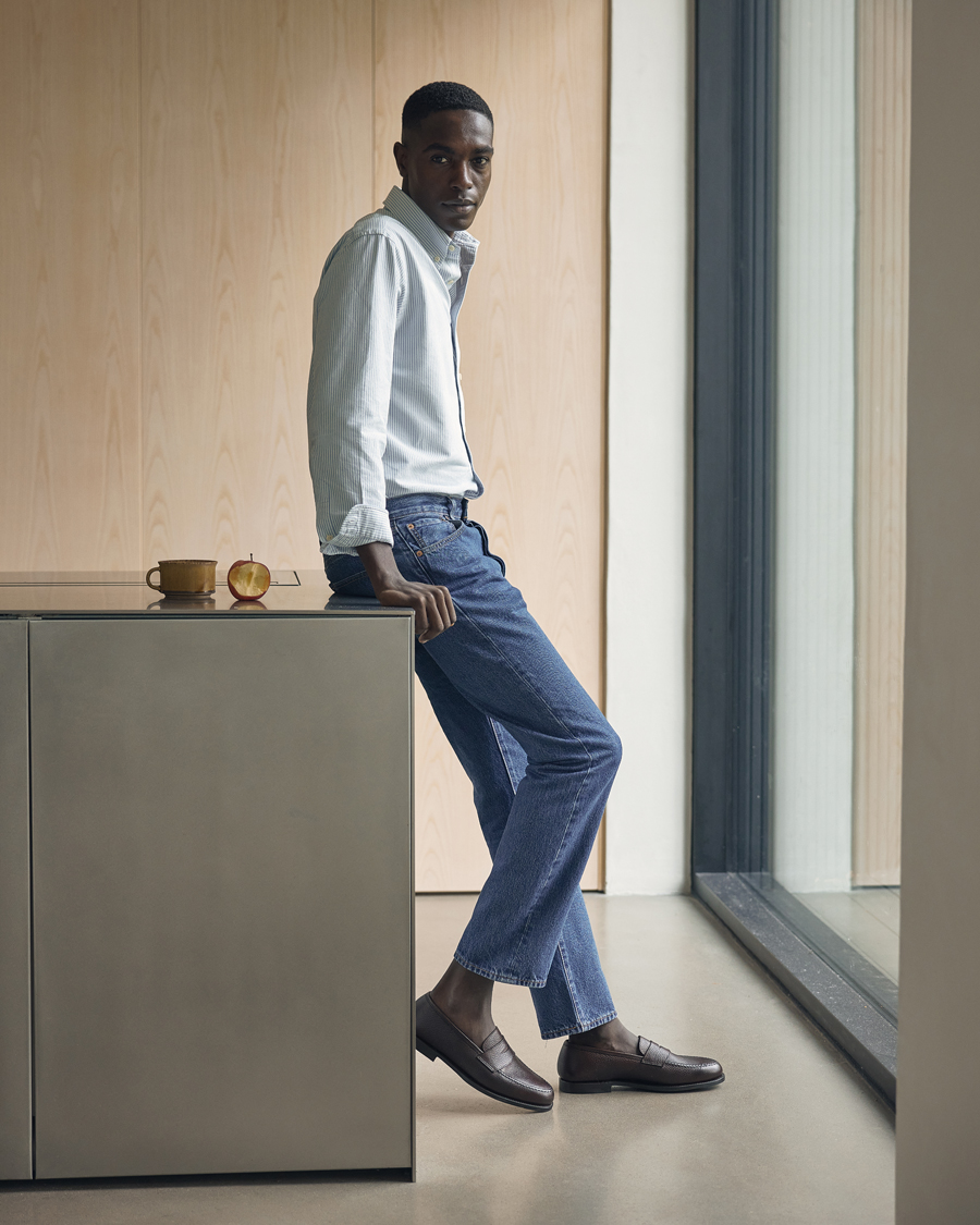 Hombres | Camisas | Polo Ralph Lauren | Custom Fit Oxford Shirt Stripes Blue