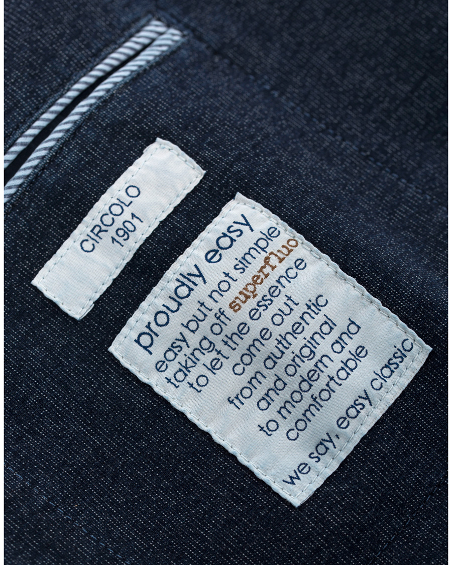 Hombres | Blazers | Circolo 1901 | Circolo Double Breasted Jersey Blazer Indigo Blue