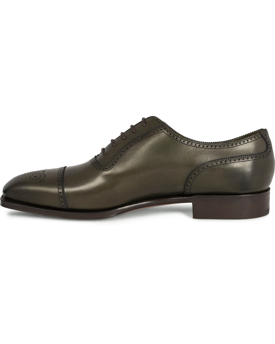 Hombres | Edward Green Lichfield II Brogue Olive Antique Calf | Edward Green | Lichfield II Brogue Olive Antique Calf