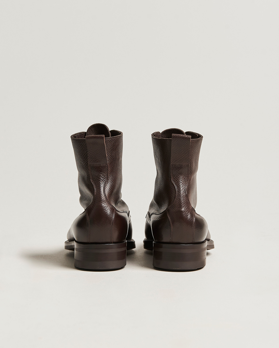 Hombres | Botas | Edward Green | Galway Grained Boot Dark Brown Utah Calf