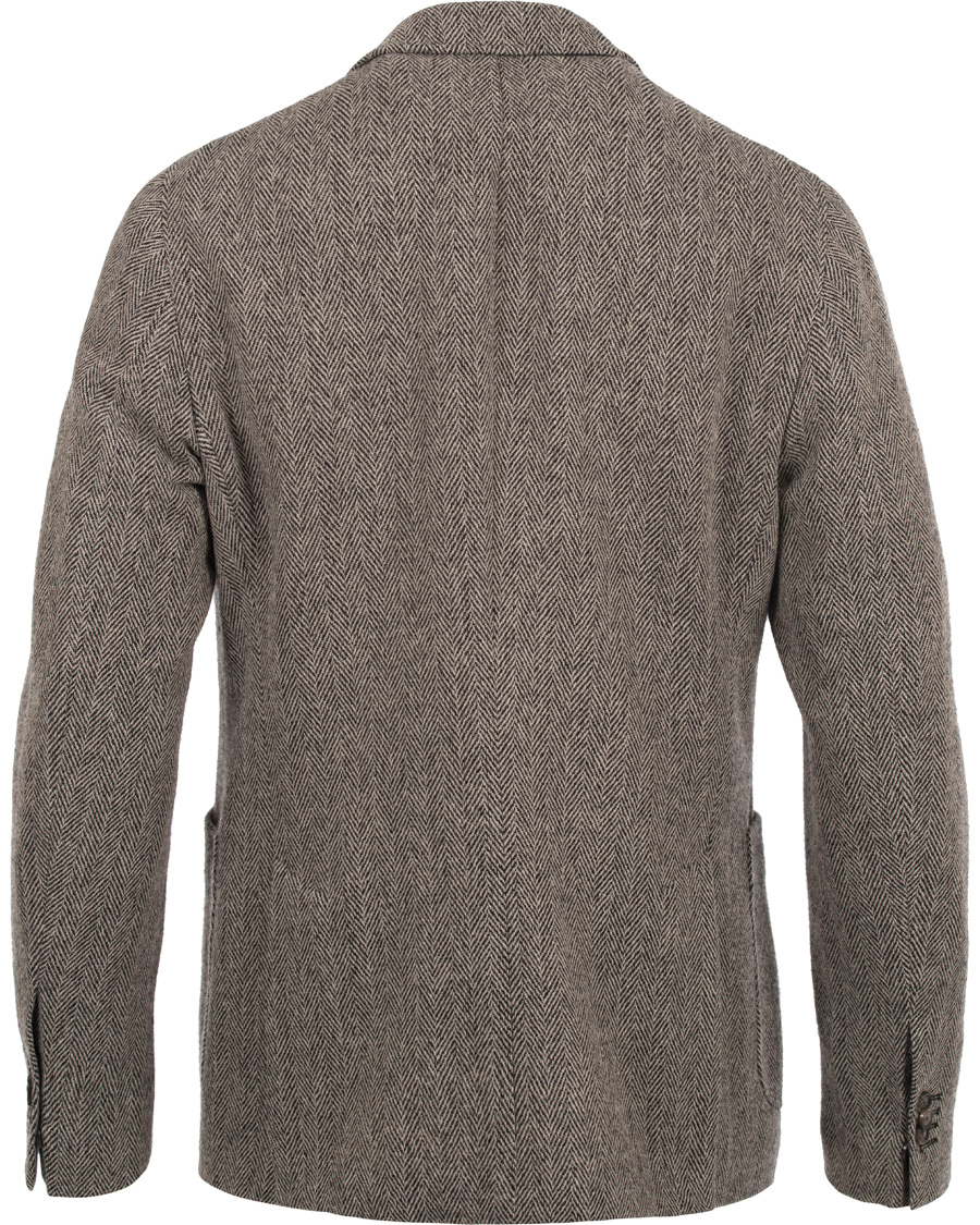 Hombres | Blazers | GANT | The Arcive Herringbone Blazer Antracite Melange