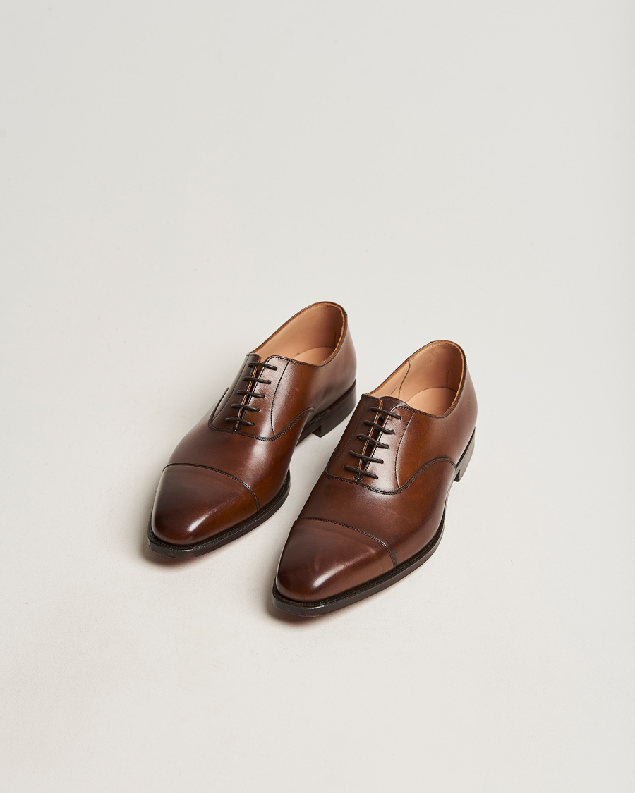 Hombres | Zapatos | Crockett & Jones | Hallam Oxford Dark Brown Calf