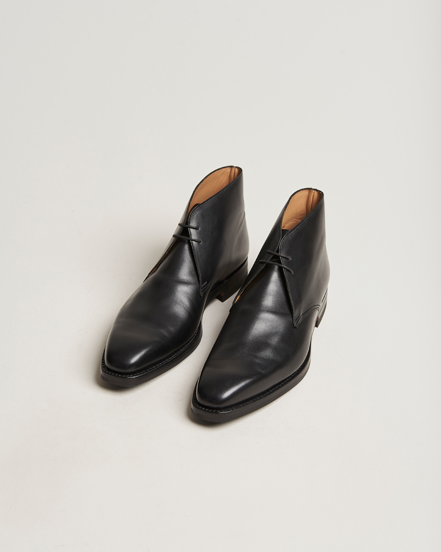 Hombres | Botas | Crockett & Jones | Tetbury Chukka Black Calf