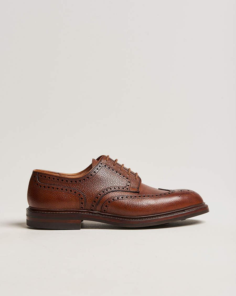 Hombres | Zapatos brogues | Crockett & Jones | Pembroke Derbys Tan Grained Calf