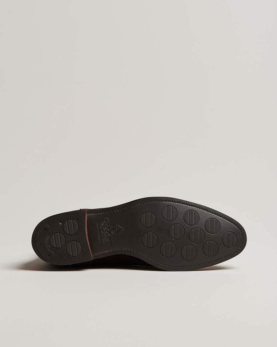 Hombres | Botas | Crockett & Jones | Chelsea 8 Boot Dark Brown Suede