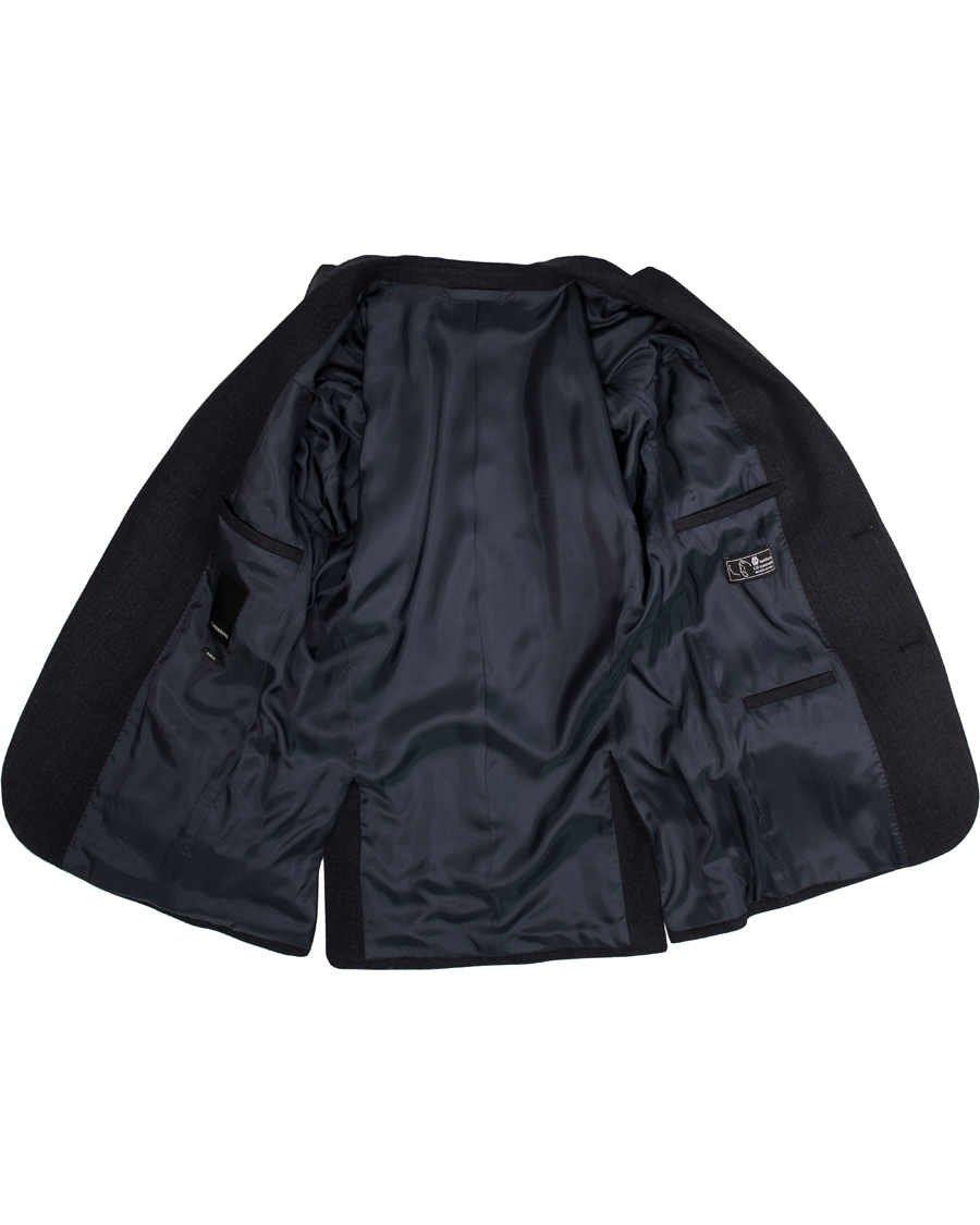 Hombres | Blazers | J.Lindeberg | Hopper Herringbone Blazer Blue Melange