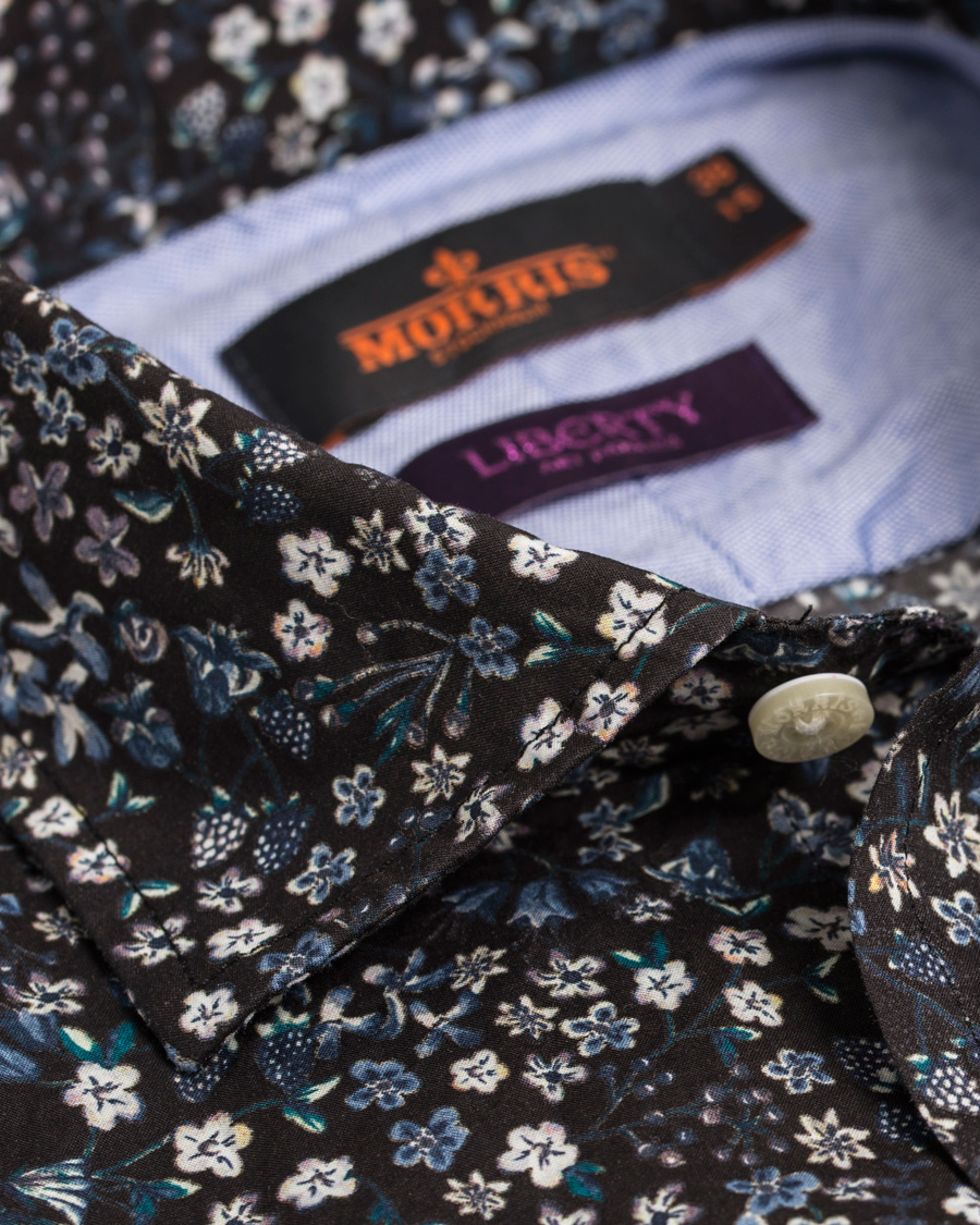 Hombres | Camisas | Morris | New Barrel Liberty Printed Shirt Navy