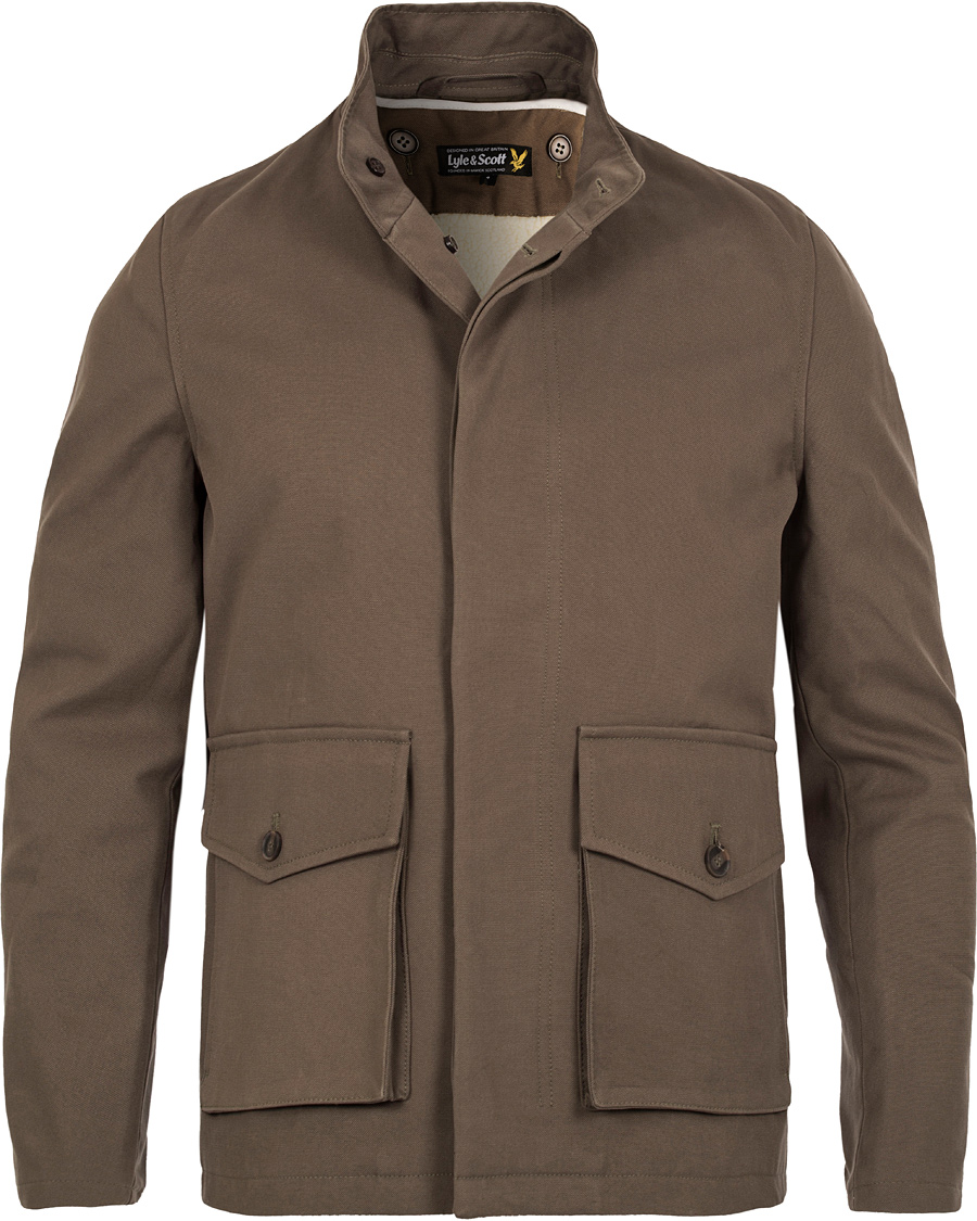 Hombres | Abrigos y chaquetas | Lyle & Scott | Shearling Lined Jacket Cedar Green
