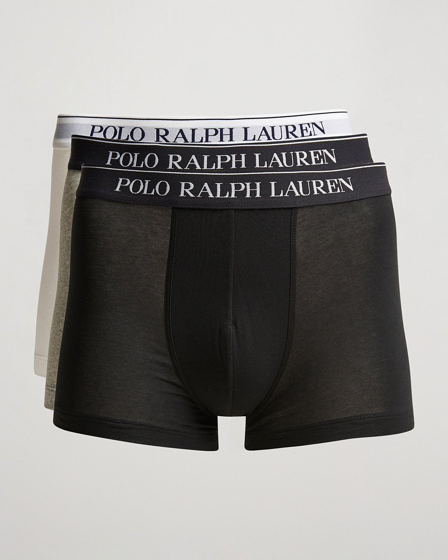 Hombres | Ropa interior y calcetines | Polo Ralph Lauren | 3-Pack Trunk Grey/White/Black