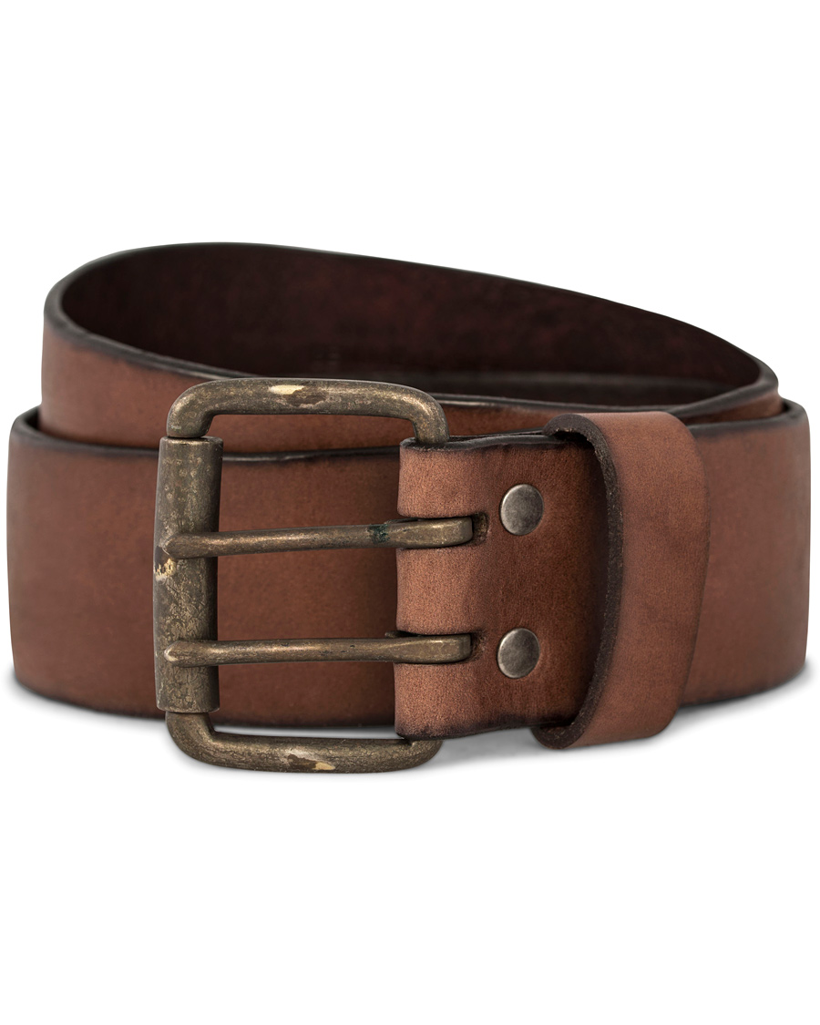 Hombres | Denim & Supply Ralph Lauren Double Prong Belt Brown Leather | Denim & Supply Ralph Lauren | Double Prong Belt Brown Leather