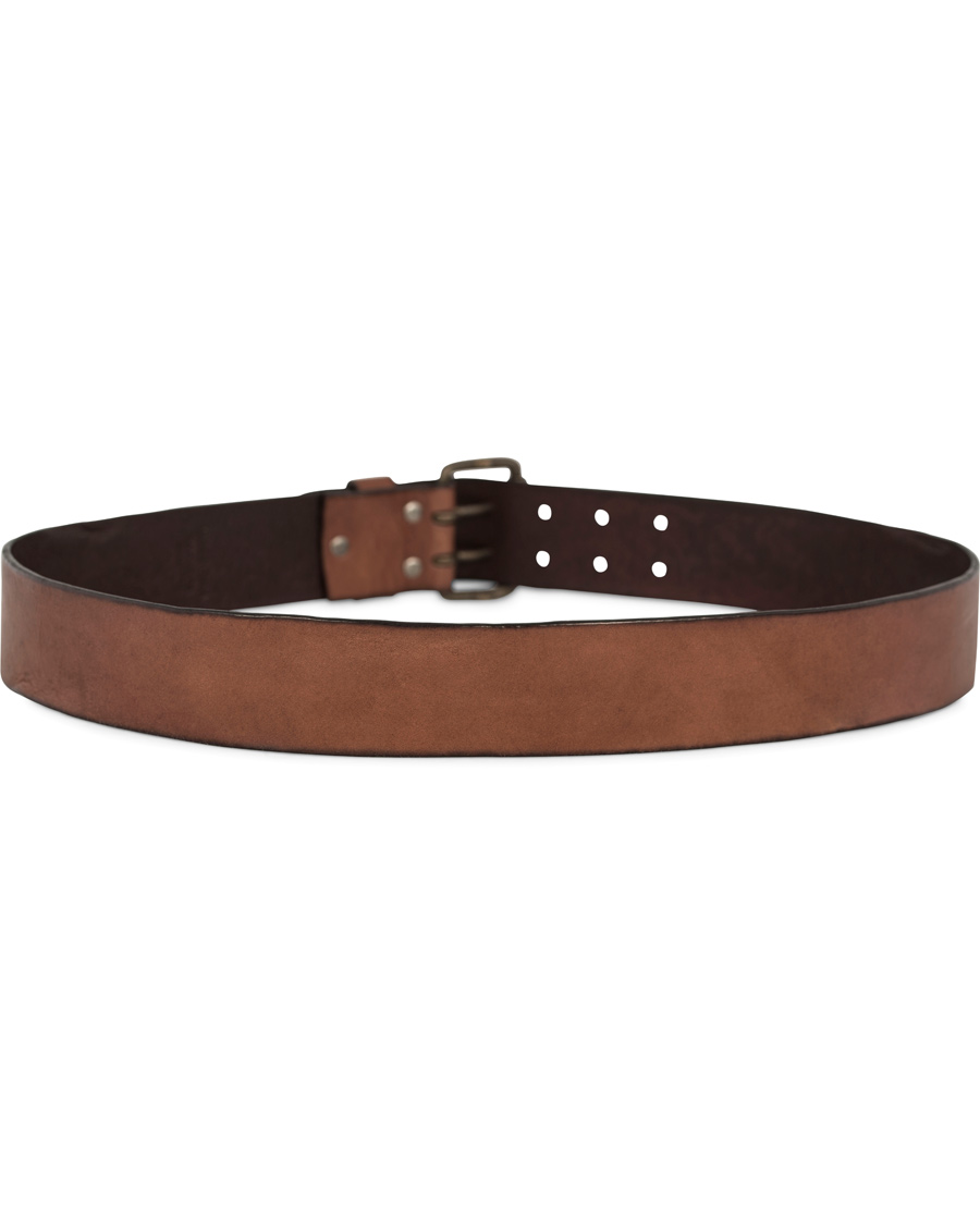 Hombres | Denim & Supply Ralph Lauren Double Prong Belt Brown Leather | Denim & Supply Ralph Lauren | Double Prong Belt Brown Leather