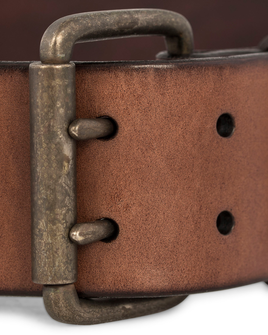 Hombres | Denim & Supply Ralph Lauren Double Prong Belt Brown Leather | Denim & Supply Ralph Lauren | Double Prong Belt Brown Leather