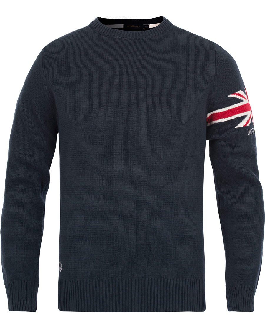Hombres | Jerséis y prendas de punto | Henri-Lloyd | Henri Lloyd Arley Regular Crew Neck Knit Sweater Navy