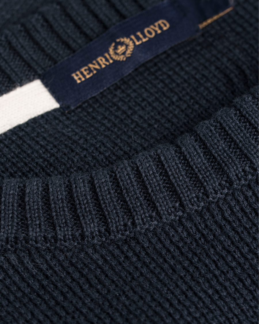 Hombres | Jerséis y prendas de punto | Henri-Lloyd | Henri Lloyd Arley Regular Crew Neck Knit Sweater Navy