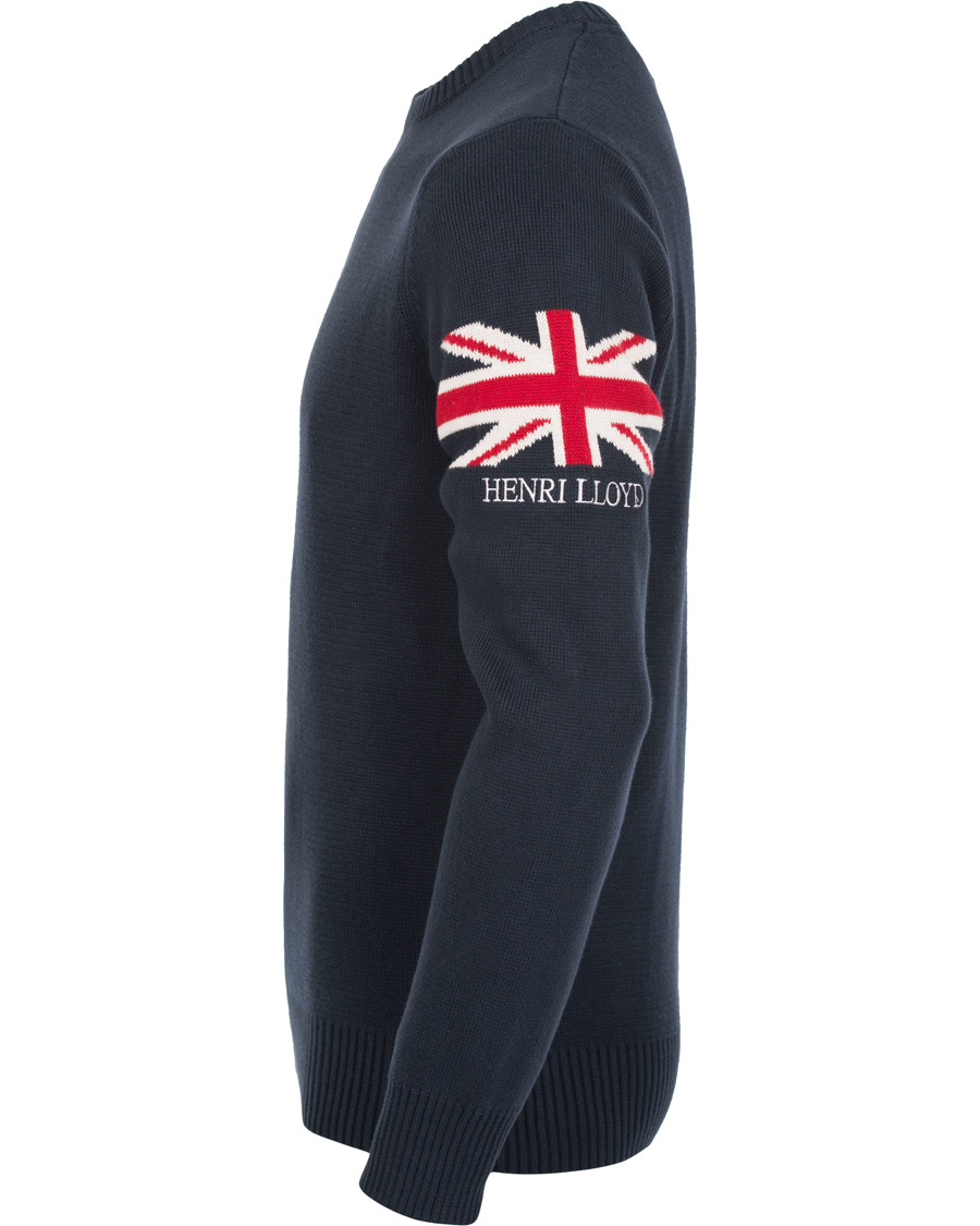 Hombres | Jerséis y prendas de punto | Henri-Lloyd | Henri Lloyd Arley Regular Crew Neck Knit Sweater Navy
