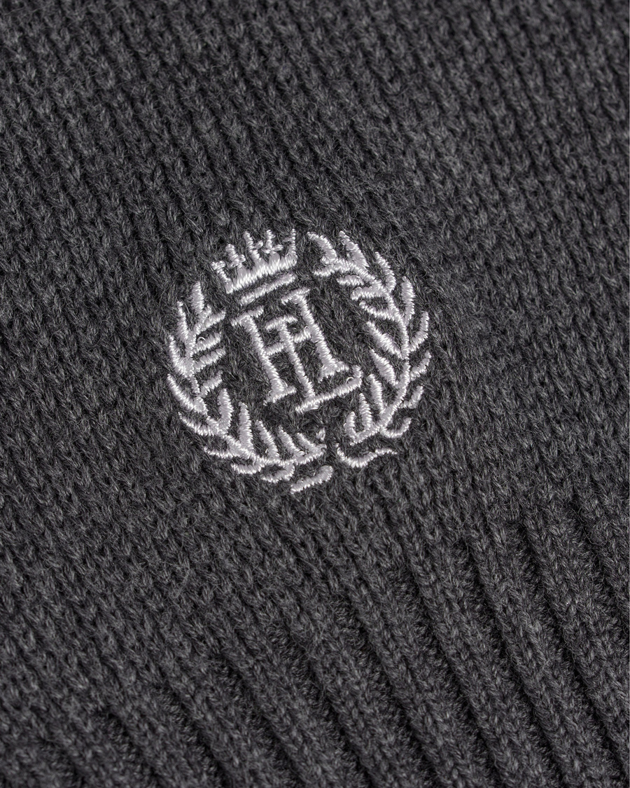 Hombres | Jerséis y prendas de punto | Henri-Lloyd | Henri Lloyd Arley Regular Half Zip Knit Sweater Graphite