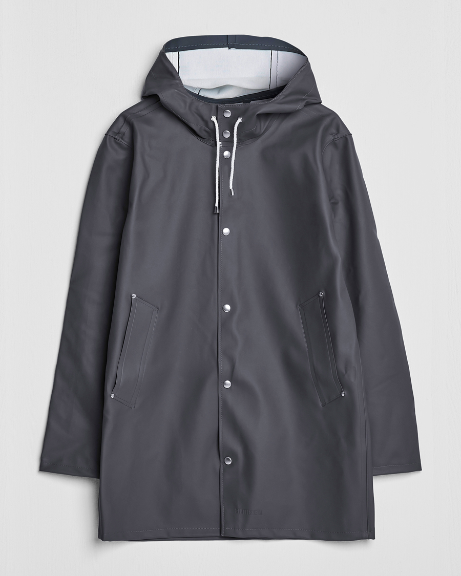 Hombres | Abrigos y chaquetas | Stutterheim | Stockholm Raincoat Charcoal