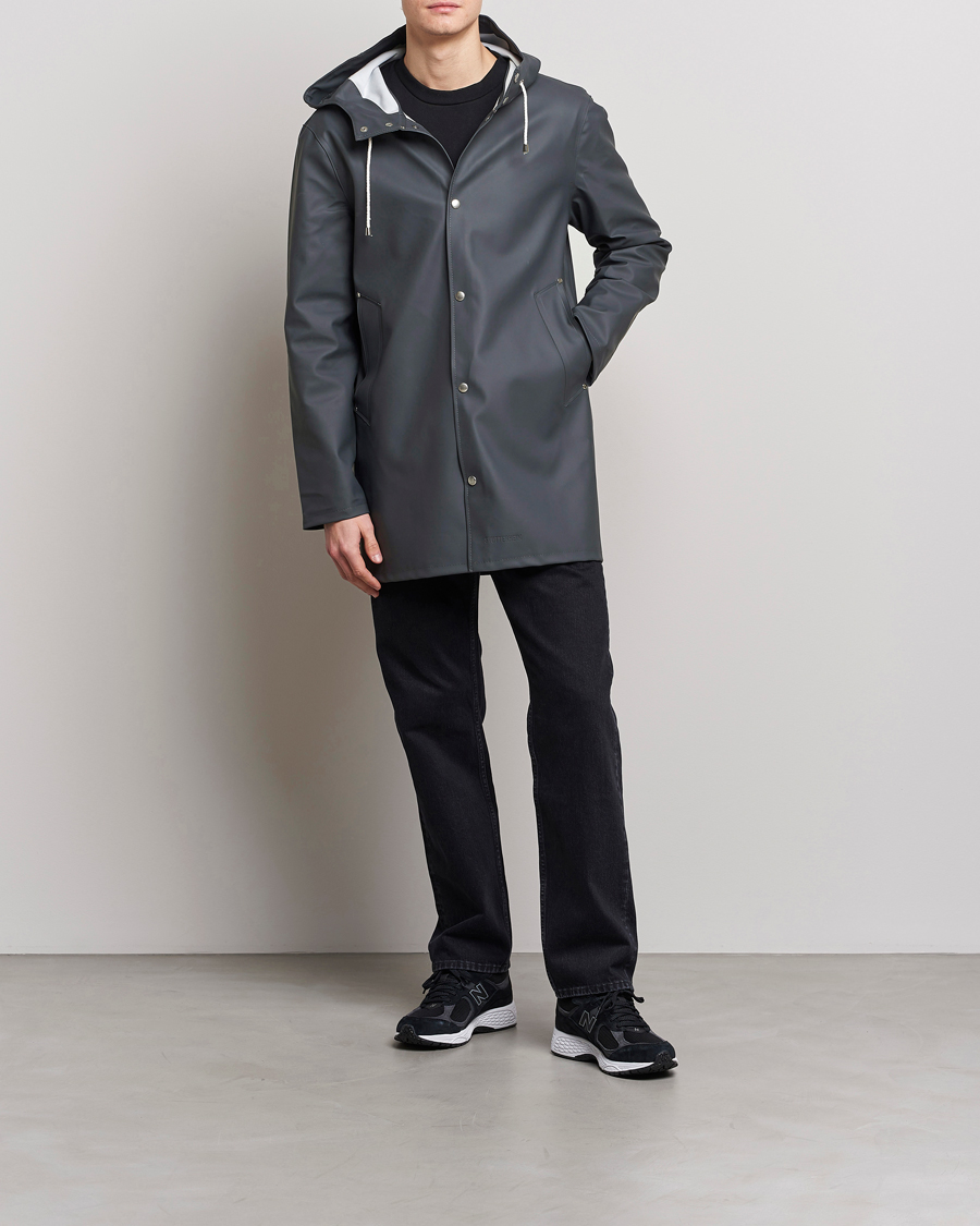 Hombres | Abrigos y chaquetas | Stutterheim | Stockholm Raincoat Charcoal