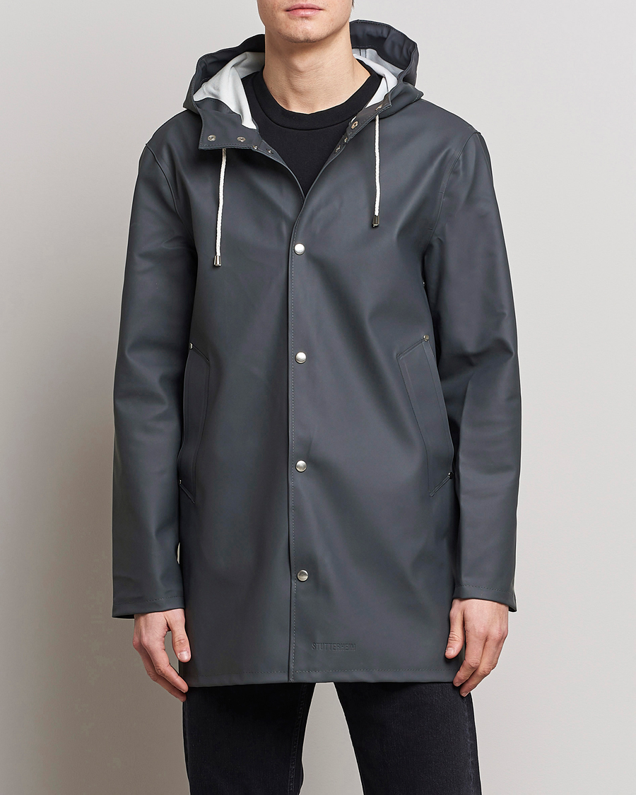 Hombres | Abrigos y chaquetas | Stutterheim | Stockholm Raincoat Charcoal