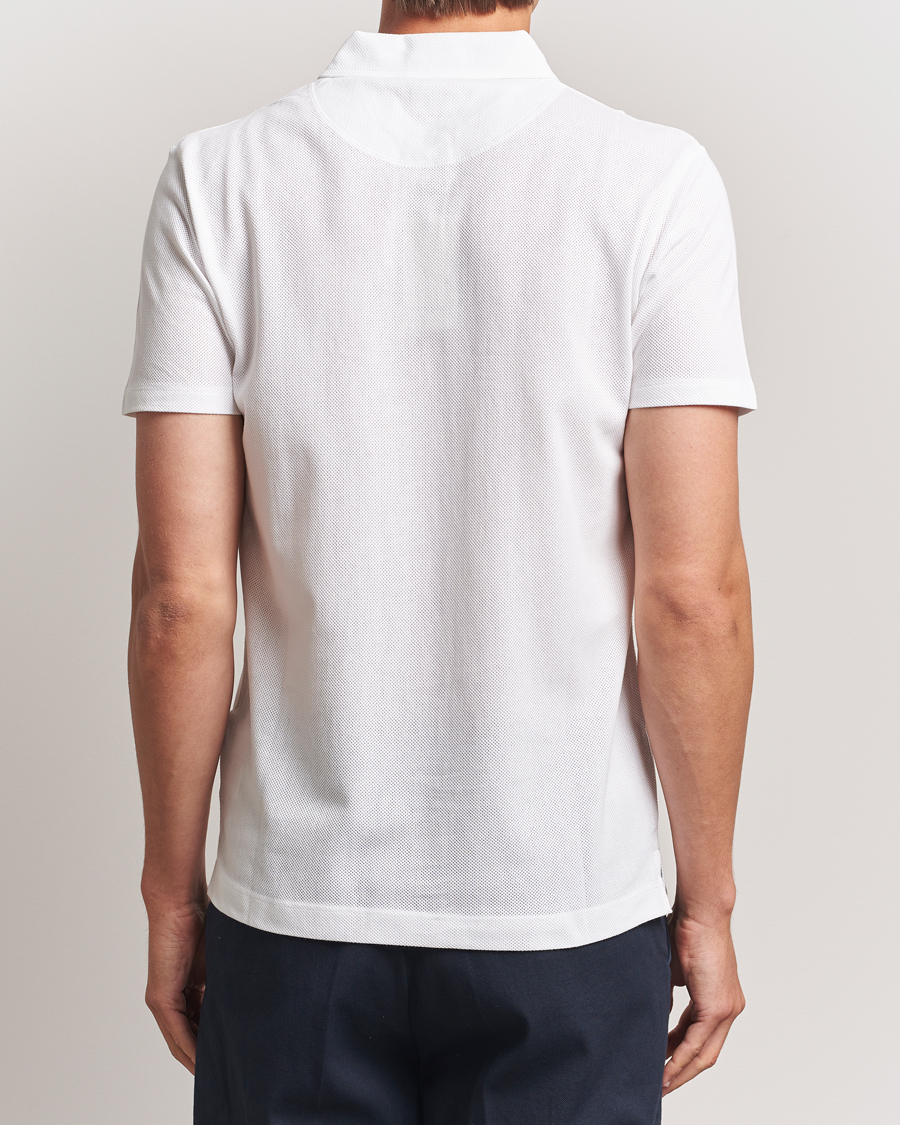 Hombres | Polos | Sunspel | Riviera Polo Shirt White