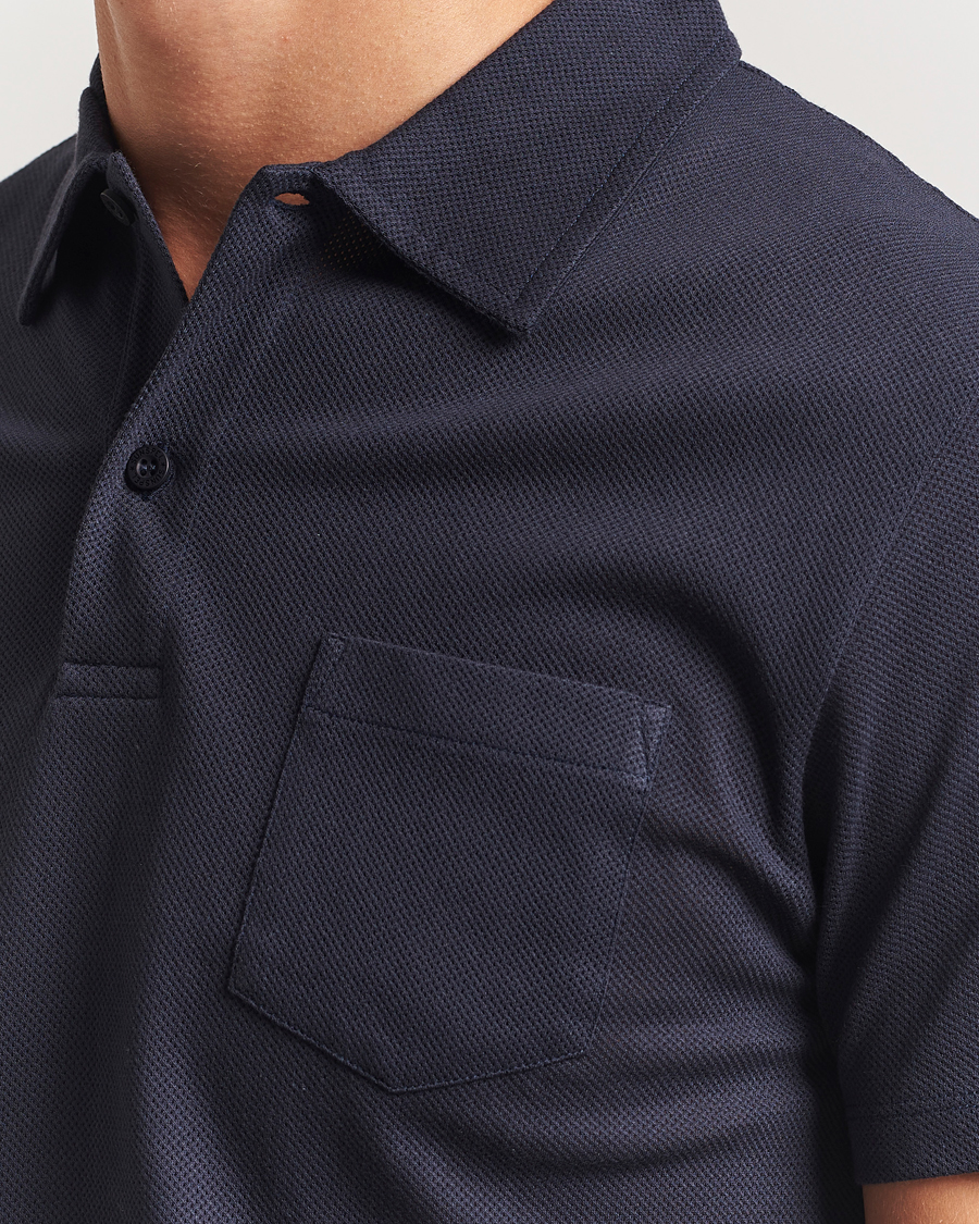 Hombres | Polos | Sunspel | Riviera Polo Shirt Navy