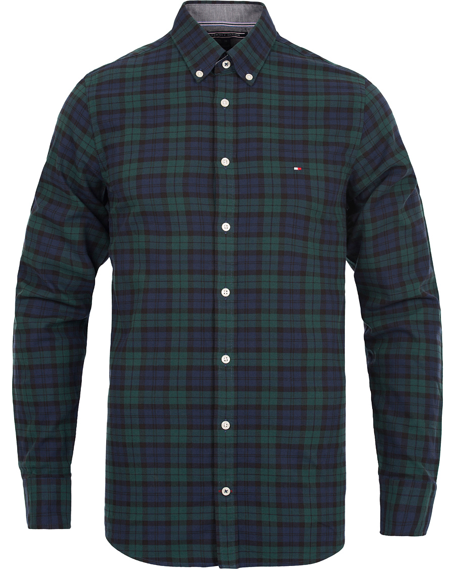 Hombres | Camisas | Tommy Hilfiger | Blackwatch Slim Fit Shirt Evening Blue