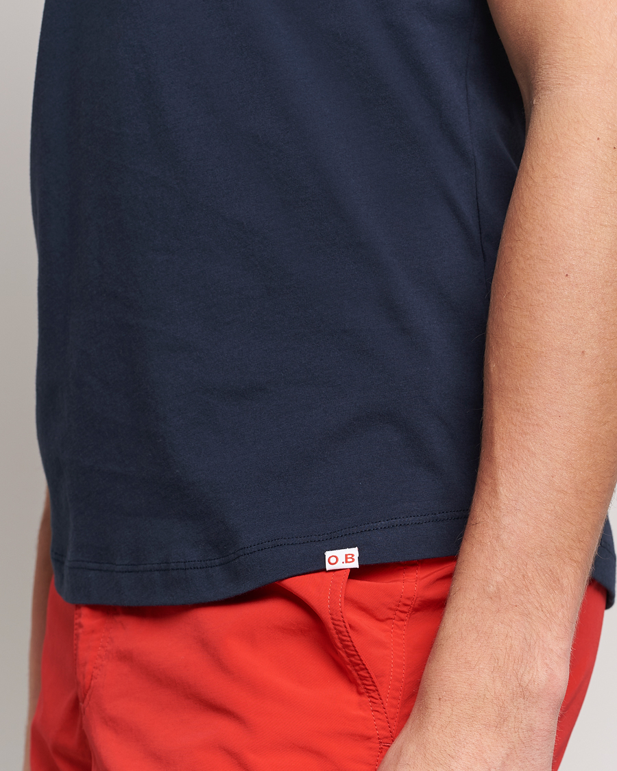Hombres | Camisetas | Orlebar Brown | OB V-Neck Tee Navy