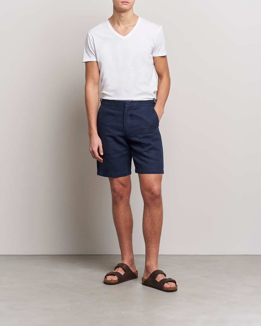 Hombres | Camisetas | Orlebar Brown | OB V-Neck Tee White