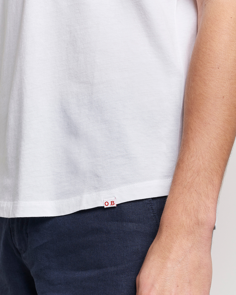 Hombres | Camisetas | Orlebar Brown | OB V-Neck Tee White