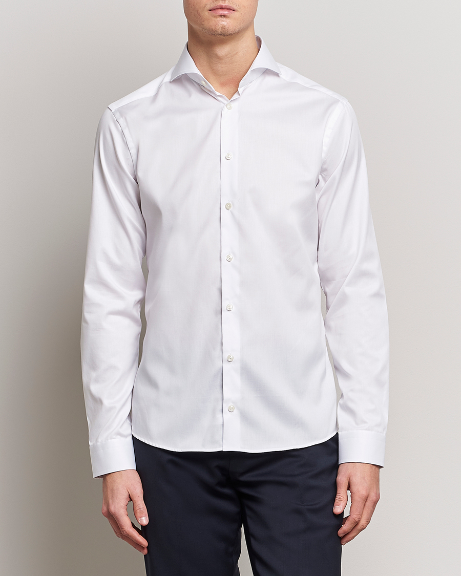 Hombres | Camisas | Eton | Super Slim Fit Shirt Cutaway White