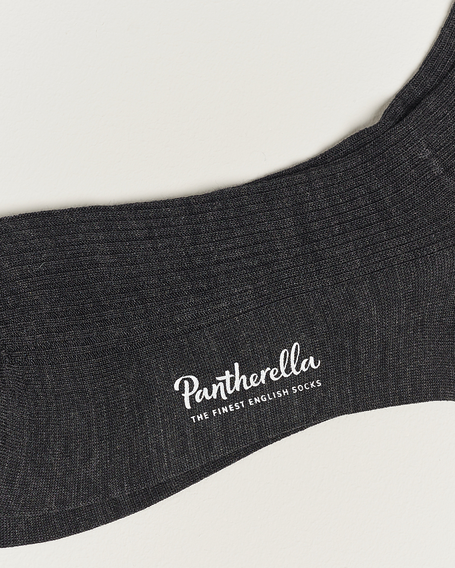 Hombres | Calcetines | Pantherella | Naish Merino/Nylon Sock Charcoal