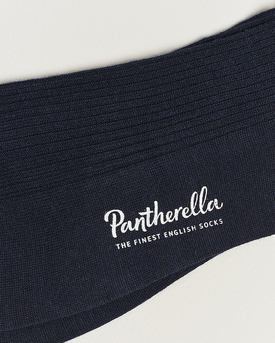 Hombres | Ropa interior y calcetines | Pantherella | Naish Long Merino/Nylon Sock Navy