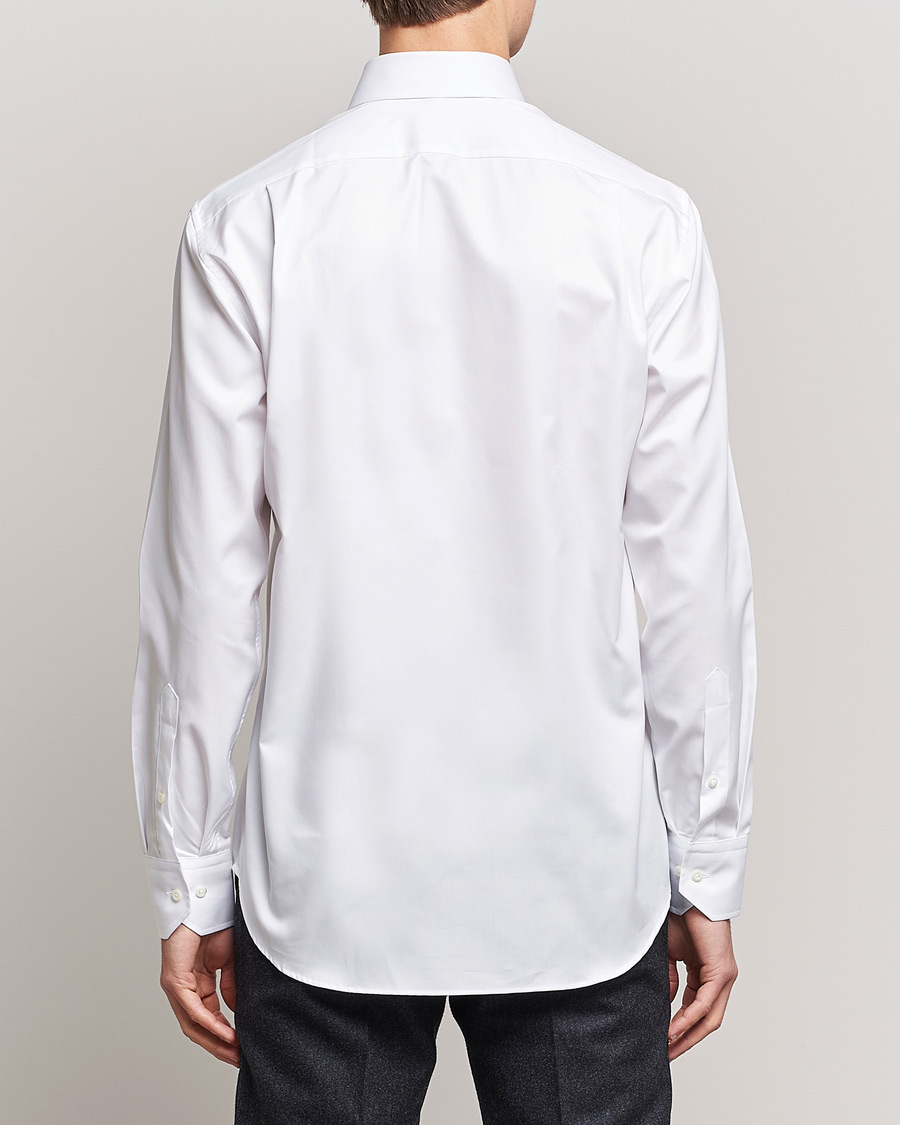 Hombres | Camisas | Stenströms | Fitted Body Shirt White